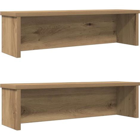 Küchenregale Stapelbar 2 Stk. Artisan-Eiche 60x15x16 cm