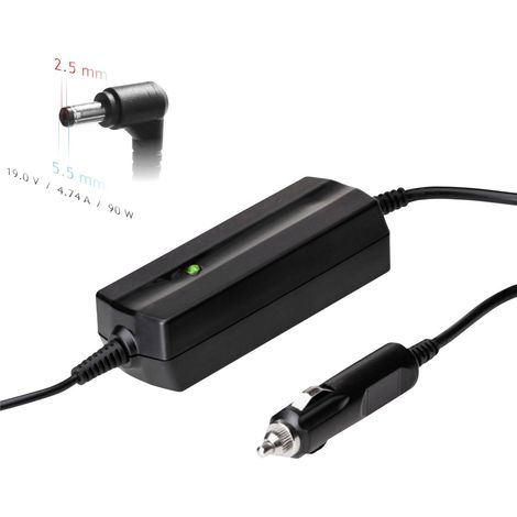Adaptateur secteur Akyga AK-ND-36 pour voiture, ordinateur portable HP Asus, 19 V, 4,74 A, 90 W, 5,5 x 2,5 mm