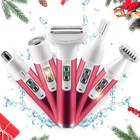 Rasoir Électrique Pour Femme - Rasoir Corps Visage Aisselles Jambes Bikini - Foil Flottant 3D - USB Rechargeable - 60 Min Autonomie - 1 Pièce (1/5)
