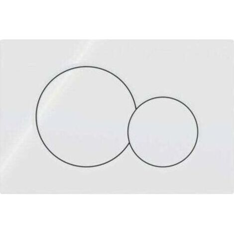 Convient pour GEBERIT SIGMA 01 Plaque de déclenchement - Convient pour réservoir d'eau UP320 / UP720 - 115.770.11.5 - Blanc (1/2)