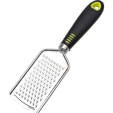 Râpe à Fromage, 6 x 24.5 cm Zesteur Professionnel en Acier Inoxydable Râpeuse Cuisine avec Poignée PP pour Vegetables Fruits Citrons Chocolates (1/5)