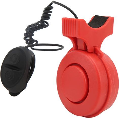 Wasserdichte und per USB aufladbare elektrische Hupe für Mountainbikes, Rennräder und Roller (rot) (1/5)