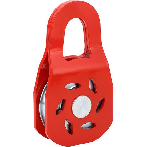 Bloc d'arrachage de récupération de treuil, poulie tout-terrain robuste de 10 tonnes pour pick-up ATV UTV SUV rouge. (1/5)