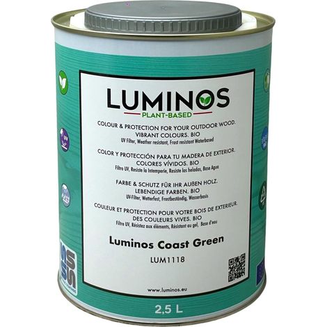 Lasure Biobased pour bois extérieur à l'eau - Côte Vert 2,5L (1/4)