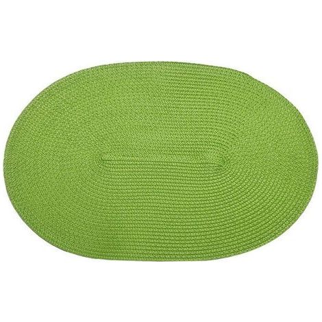 Table Set - Natural - Oval - 30 x 45 cm - Heat Resistant - Green