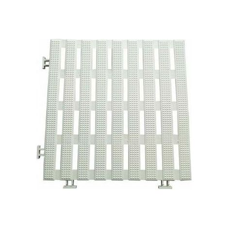 Desineo – Dalles caillebotis anti-dérapantes 1.2 m² – PVC étanche 30 x 30 cm – Pour piscines, jardins, spas, hammams et salles de bain – Lot de 12 (1/4)