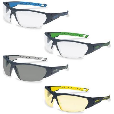 uvex i-works 9194270 Schutzbrille inkl. UV-Schutz Anthrazit, Grau