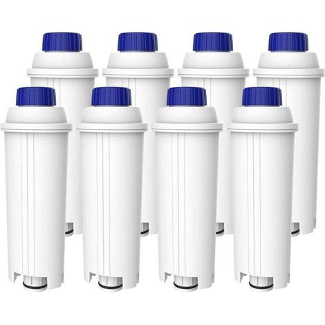 Kaffeefilter, Ersatz für De'Longhi Wasserfilter DLSC002, kompatibel mit De'Longhi Kaffee- und Espressomaschinen, Magnifica, S, Eletta, Explorer, Dinamica und der ECAM-Serie (8) (1/4)
