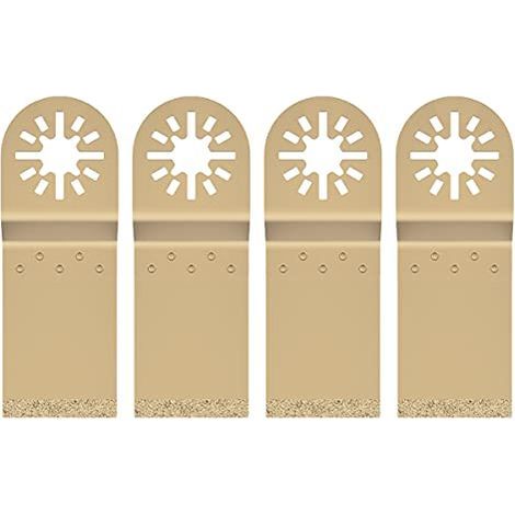 Lot de 4 lames scie oscillantes - Outil multifonction en métal pour bois et matériaux durs 7,8 x 3,3 cm (1/5)