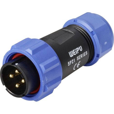 Weipu SP2110 / P 4 I Rundstecker Stecker, gerade Gesamtpolzahl: 4 Serie (Rundsteckverbinder): SP21 (1/4)