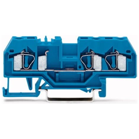 Bloc de jonction de passage bleu pour 3 conducteurs cable 4mm2 WAGO CONTACT 281-684 (1/3)