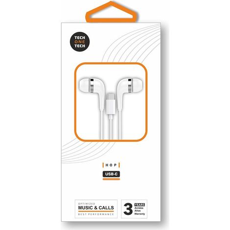 Auriculares Hop USB-C Blancos 2m (1/3)
