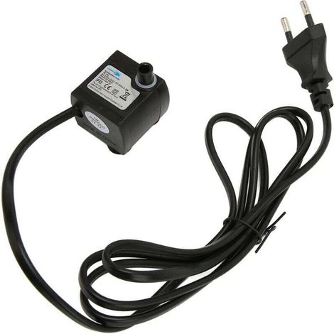 Mini pompa per acqua sommergibile Crezuo, regolabile e silenziosa, impermeabile IPX8, con ventosa per acquario, spina UE 220-240V-Crezuo
