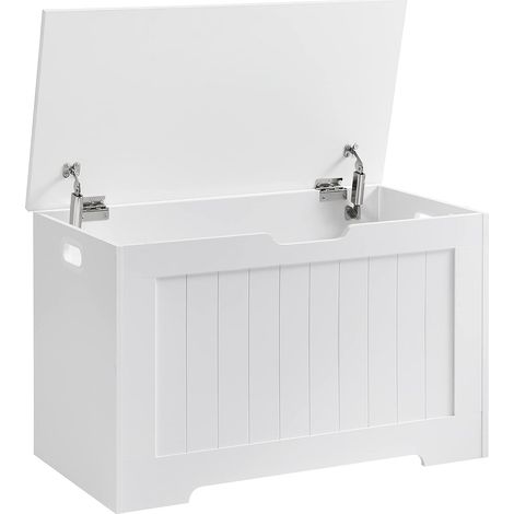 Coffre Banc - Leobert - Blanc - 76 X 40 X 48 Cm (1/5)
