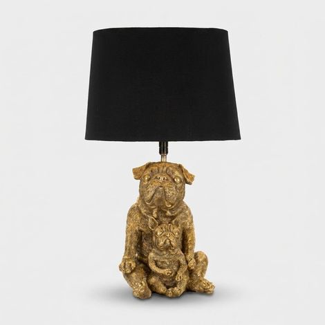 Lámpara de mesa con pantalla de tela Dog (1/5)