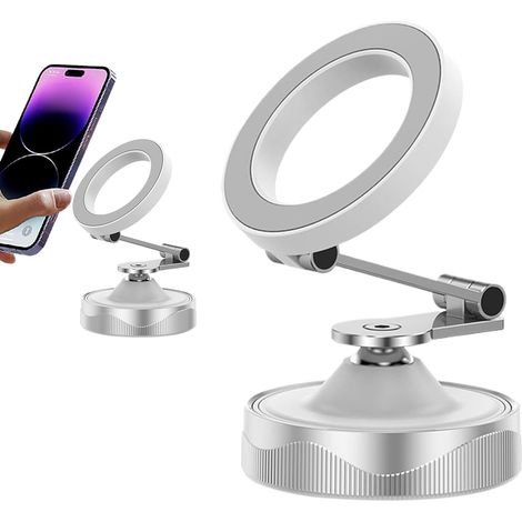 Support Magnétique À Ventouse pour Téléphone Support De Téléphone Pliable (1/5)