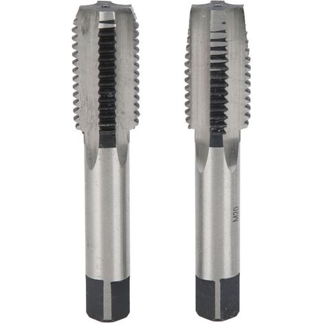 2 Pièces Tarauds M20 à Filetage Métrique, Acier au Carbone pour Première et Deuxième Main, Outil de Taraudage à Goutte Droite (1/5)
