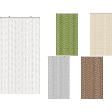 Tenda Antimosca Antirumore Caduta Pannello Porta Finestra Casa Pon Pon, misura100X220coloreGrigio