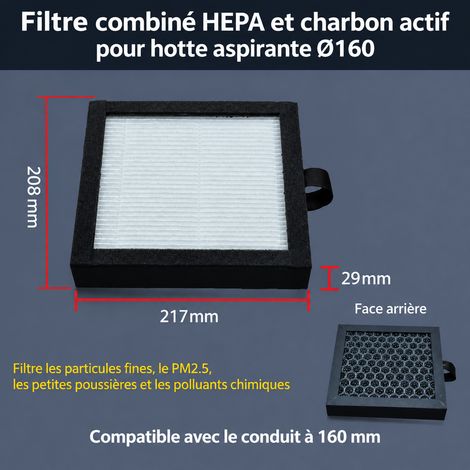 Filtre haute efficacité 160 anti-smog PM2.5 pour conduit VMC air neuf 40 × 40 × 20 cm 2 kg – Livraison gratuite (1/5)