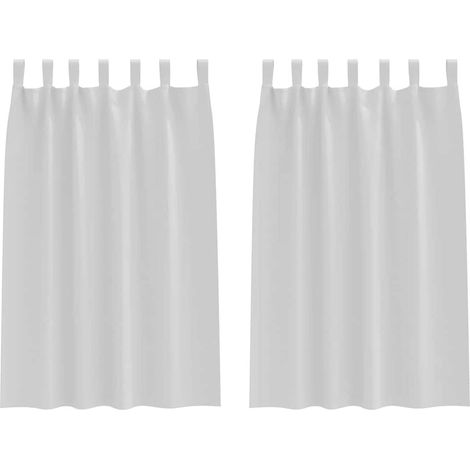 Maison Exclusive - Verdunkelungs-Vorhänge mit Ringen 2 pcs Helles