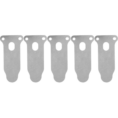 Lot de 5 plaques de clapet en métal en forme de langue, accessoires pour compresseur d'air, longueur 57 mm (1/5)