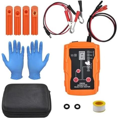 Testeur d'injecteur de carburant, 8 modes d'impulsion, testeur avec adaptateur 4 tailles - (1/4)