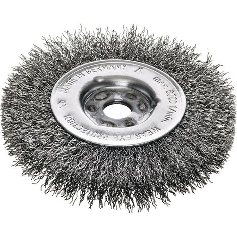 Lessmann Einreihige Rundbürste Stahldraht 0,30 mm, Bürsten-⌀xBürstenbreite: 150X14 mm