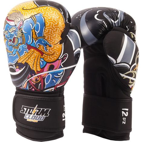 Guantes de boxeo StormCloud Boxing Pro Daisho Fujin & Raijin de cuero genuino de 12 oz. (1/5)