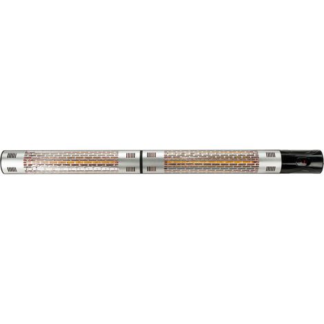 Réglette murale infrarouge aluminium - 2x1100W - IP55 - 230V - série HE