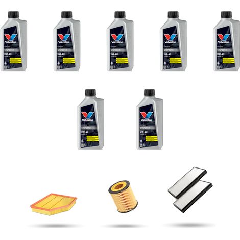 Kit tagliando 3 FILTRI e 7L OLIO compatibile con Bmw serie 5 (E60/E61) 530i 190kw dal 2005 al 2007 (1/5)