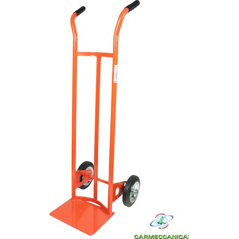Portasacchi spalla curva ruote gomma piena