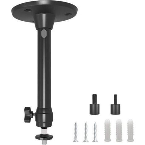Support de Plafond pour Projecteur, 3KG Support de Charge - 17CM Rotation à 360°- Aluminium Universel Support de Mini Projecteur Mural au Plafond, Noir (1/5)