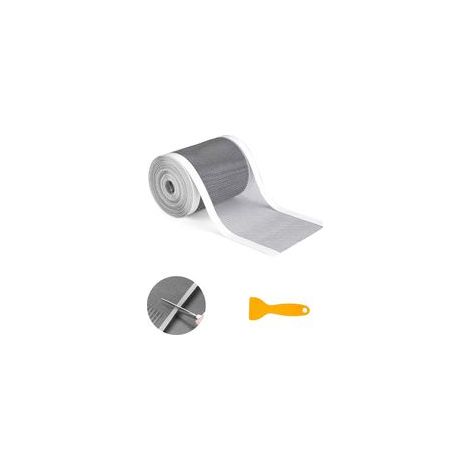 Attrape Cheveux Douche 100mm x 4m, Filtre Autocollant Cheveux Douche, Attrape-Cheveux Jetable avec Grattoir en Plastique, Filtre pour Douche, Baignoires et Cuisines (1/5)