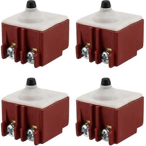 Interrupteur à bouton-poussoir DPST 4X pour meuleuse d'angle Bosch 6-100, 250 V CA 6 A / 125 V/12 A (1/5)