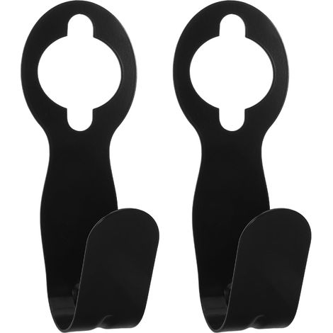 de 2 Supports Muraux M talliques Robustes Noirs pour Tuyau d (1/5)