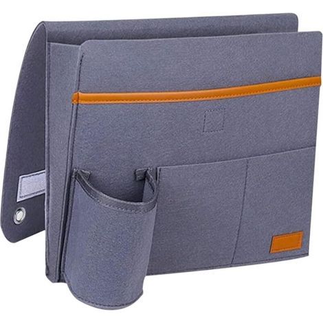 Organisateur de Rangement pour Accoudoir de Feutre Poche Suspendue Pratique pour Télécommande Magazines et Accessoires pour Salon Bureau et Chambre (1/5)