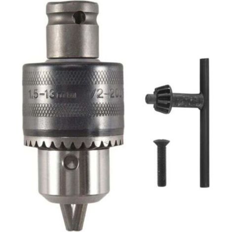 Adaptateur Mandrin Perceuse 1 5 à 13 Mm 1 2 Pouce Clé à Choc pour Perceuses Électriques