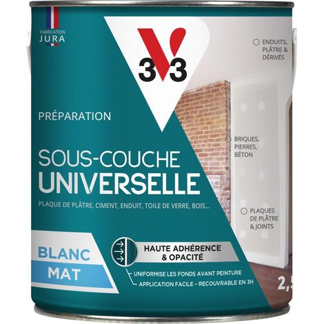 Sous-couche intérieure Universelle V33 Blanc Mat 2,5L