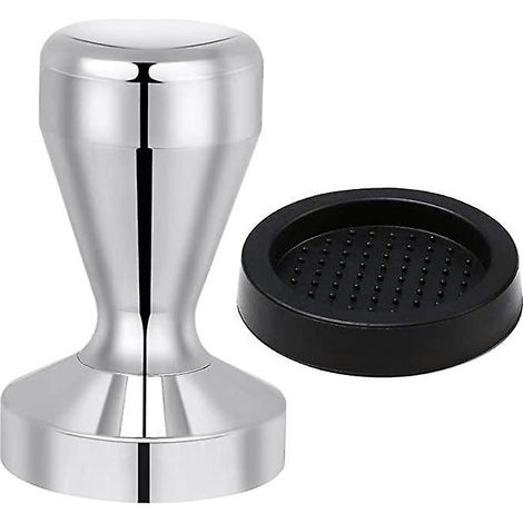 presse Caf 51 Mm En 430 Acier Inoxydable, Presseur Caf, Espresso Caf Sabotage Accessoires De Cuisine Avec Coussin En Silicone (1/5)