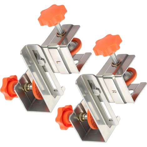Pinces avant de tiroir réglables pour panneaux de 10 à 30 mm Stabilisateurs d'armoire robustes avec matériel de montage antirouille Pinces d'installation avant de tiroir (1/4)