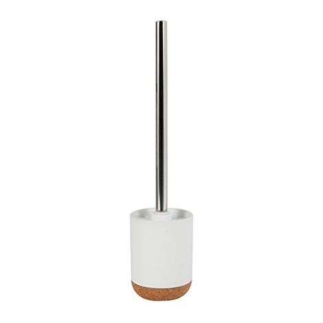 Brosse wc avec support Céramique & Liege OAK Blanc MSV (1/2)