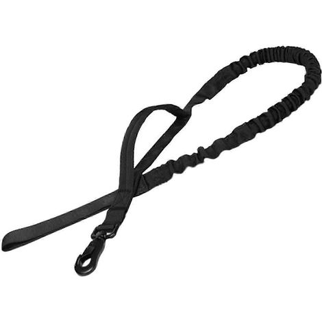 Laisse élastique pour chien, laisse de promenade pour chien, laisse de dressage pour chien avec poignée, laisses pour chien portables, robustes et absorbant les chocs-Black Snap Hook (1/5)