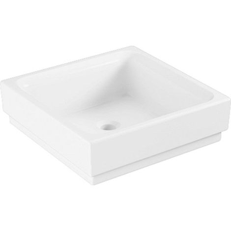 Grohe Cube Ceramic - Lavabo sans trop-plein, 400x400 mm, PureGuard, blanc alpin 3948200H (1/4)