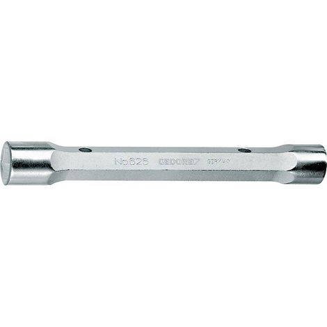 Gedore Chiave a tubo doppia massiccia, esagonale 10x11 mm - 626 10x11 (1/5)
