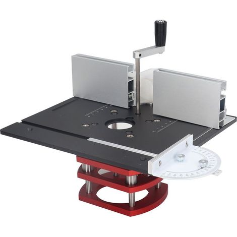 Gistuch – Table élévatrice manuelle avec plateau 240x200mm – Charge max 51mm – Alliage aluminium et acier inoxydable – Ajustement précis 1mm/rotation (1/2)