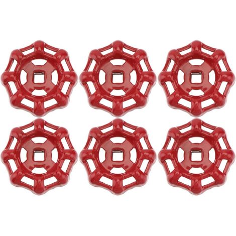 Volant D'arrêt en Fer Rouge à Fond Plat, Lot de 6 Pièces (1/5)