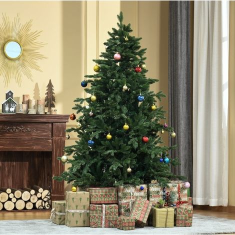 Árbol de Navidad artificial 180 cm verde con 444 puntas y apertura automática (1/5)