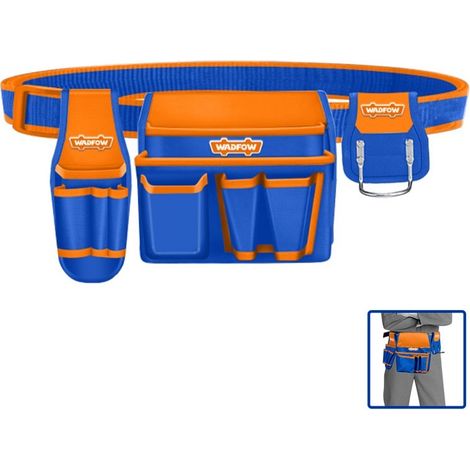 Werkzeuggurt WADFOW WTG2107 aus Polyester 600D mit Hammerhalterung (1/2)