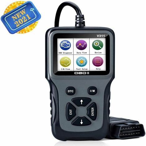 MoonUniversal OBD2 Car Diagnostic Tool French Support OBDII Car Engine Error Codes Reader & Remover