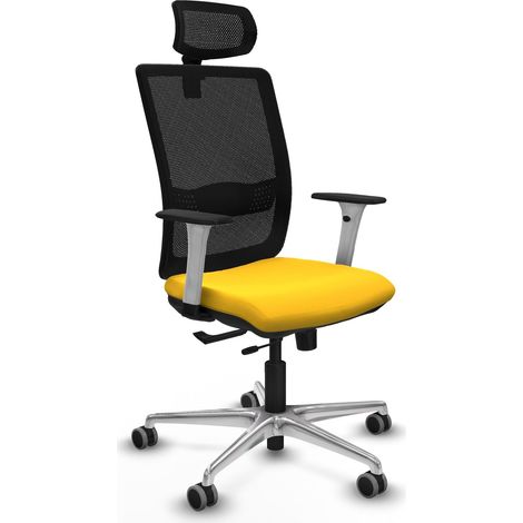 Silla de oficina piqueras y crespo Haches blanco reposacabezas ajustable (1/2)